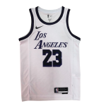 Баскетбольная джерси Nike LeBron James #23 Los Angeles Lakers 2023 Blanco City White Black-